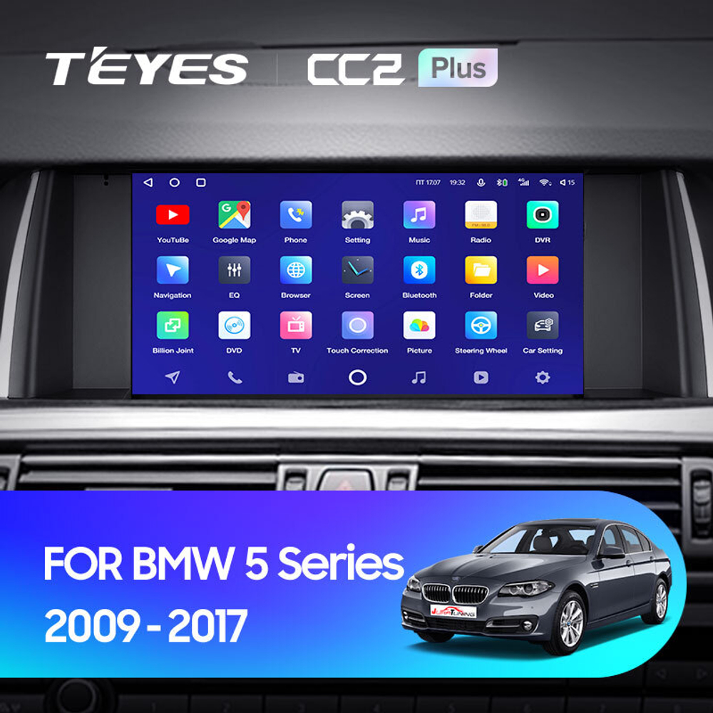 Teyes CC2 Plus 9"для BMW 5-Series F10 F11 2009-2017