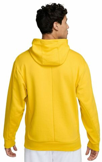 Мужская теннисная кофта Nike Court Fleece Tennis Hoodie - желтый