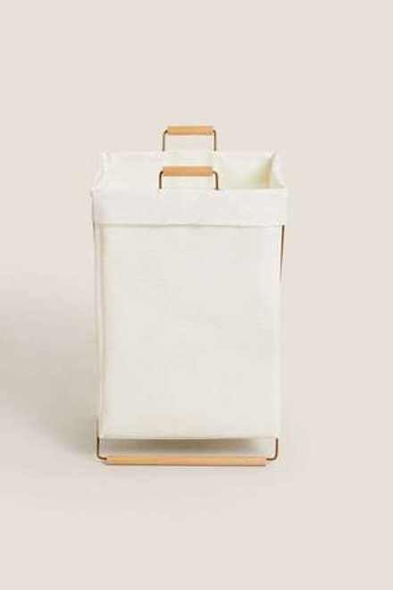 ZARA HOME СКЛАДНАЯ КОРЗИНА ДЛЯ БЕЛЬЯ, РАЗНОЦВЕТНЫЙ