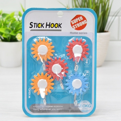 Крючок на липучке 5шт для полотенец №31