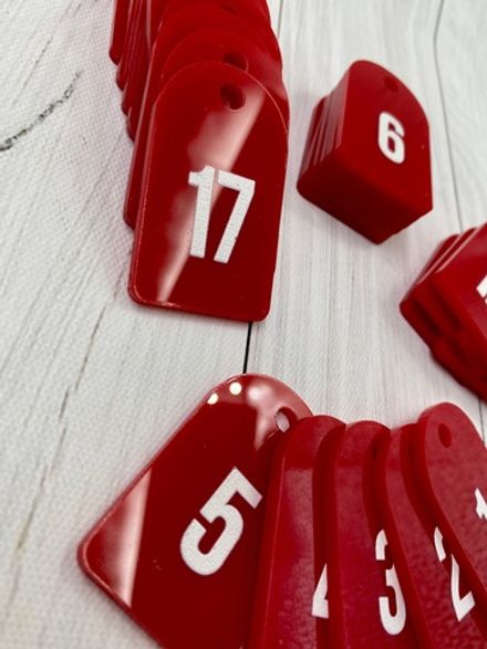 Номерки для ключей 30х50 (Комплект)