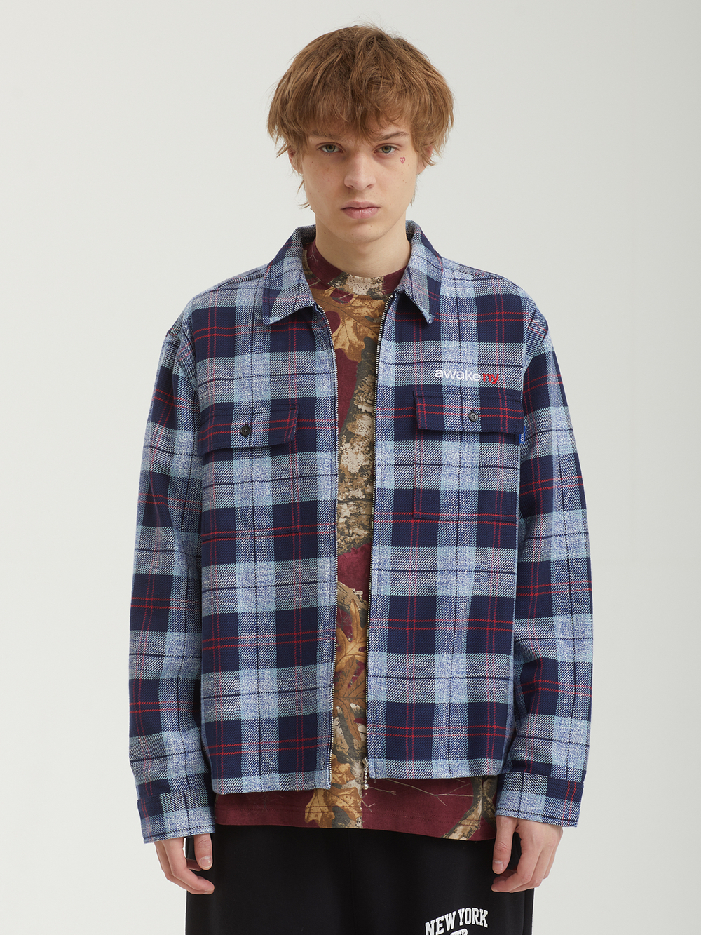 Мужская Рубашка Flannel Zip