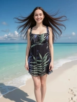 Купальник-платье слитный большой размер