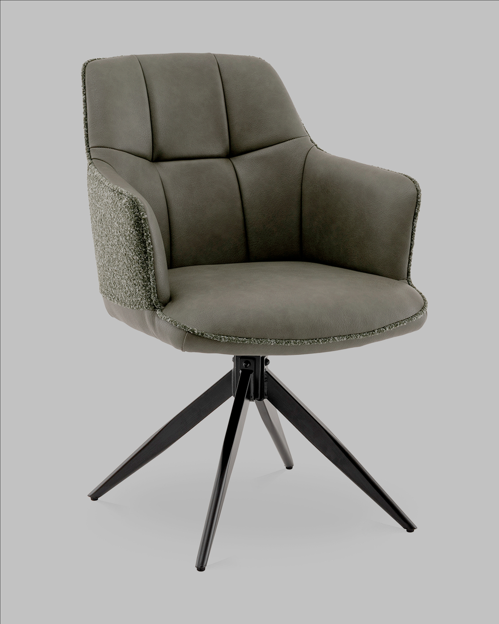 Стул обеденный Naya зеленый экокожа букле