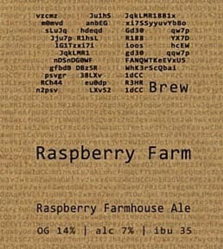 XP brew Raspberry Farm 0.5 л. - стекло(10 шт.)
