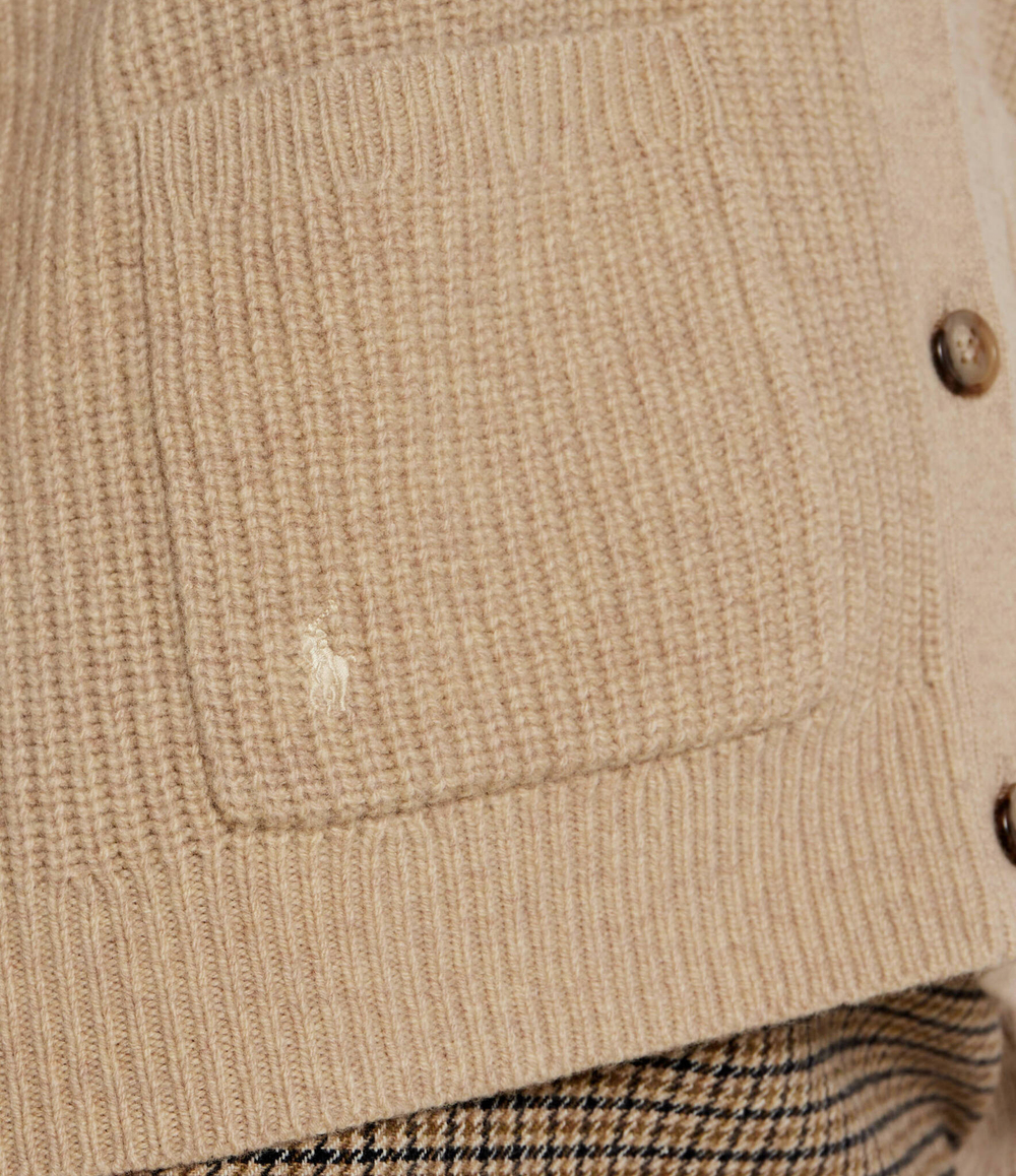 Хлопковый кардиган POLO RALPH LAUREN - бежевый(211944515)