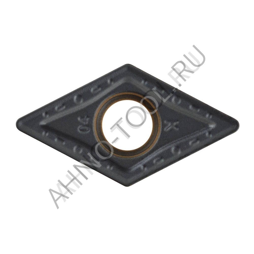 Пластина твердосплавная ISO DCMT070204-PMA ACP10E AHNO по стали, чистовая