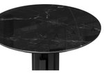 Стол стеклянный Woodville Калипсо 110х75 черный мрамор, черный