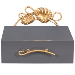 Тумба прикроватная Monstera Deliciosa (Монстера) подвесная Серый