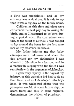 A millionaire for a day | John Jay McDevitt