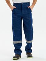 Костюм Лигор-1 СОП К. (тк.Смесовая,210) брюки, т.синий/серый