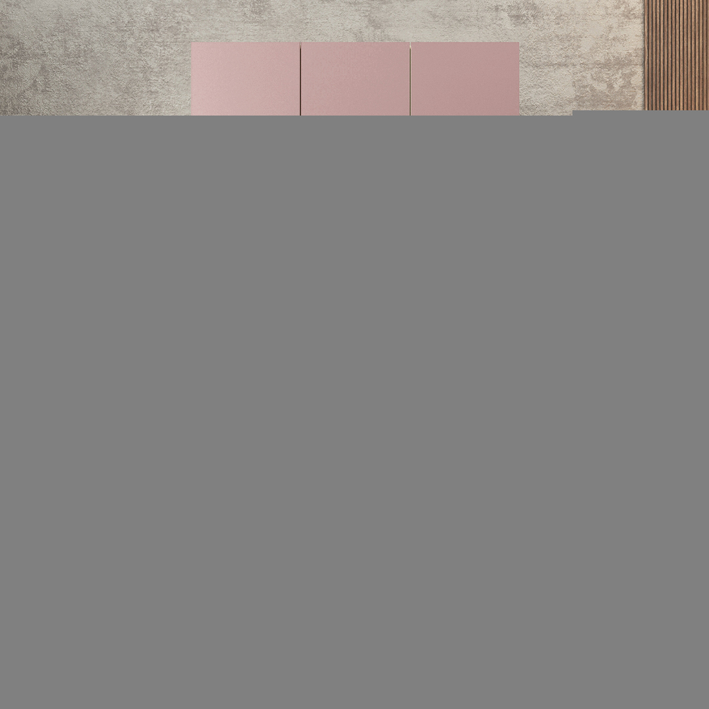 Шкаф Агератум МДФ двухсекционный с антресолью и стеллажом Лайн бохо (0,27) А10017 матовая - Дуб Сонома 3025  190*45*240