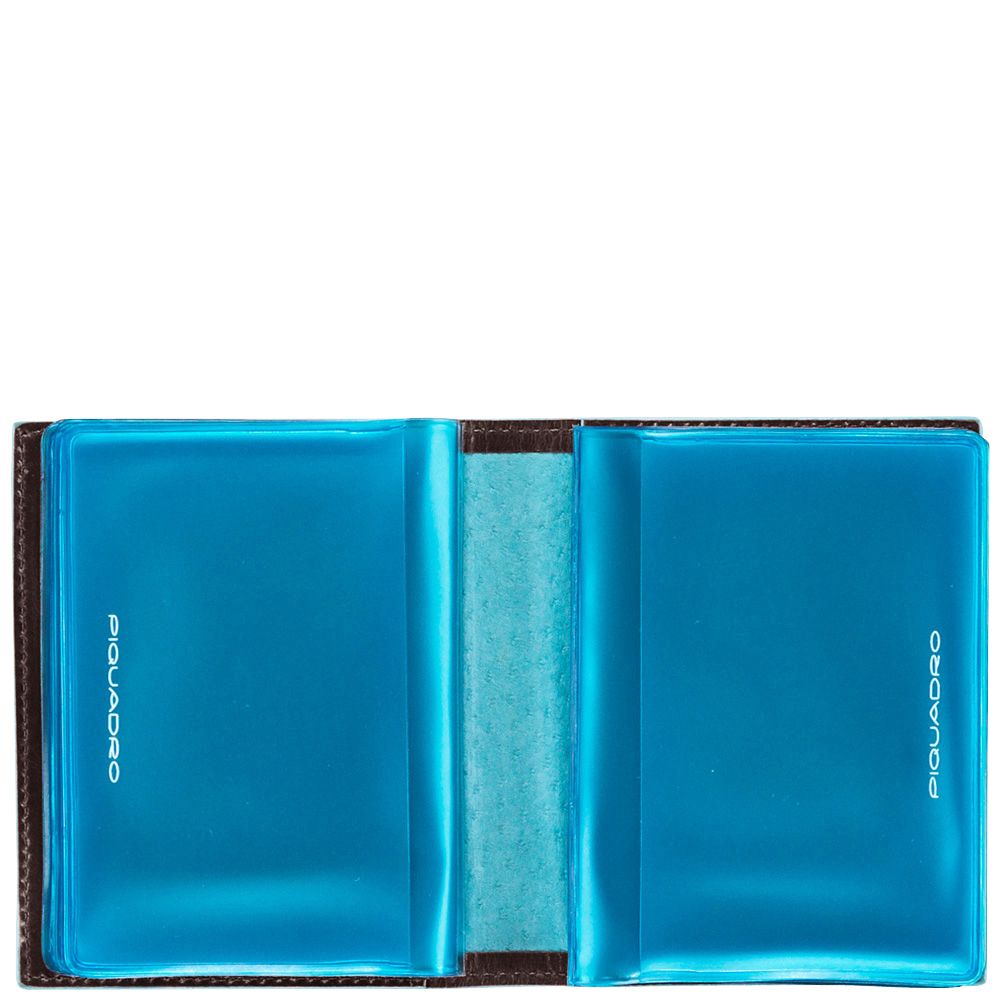 Чехол для кредитных карт Piquadro Blue Square черный телячья кожа (PP1395B2/N)
