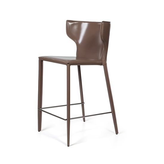 Стул полубарный Austin, кожа капучино