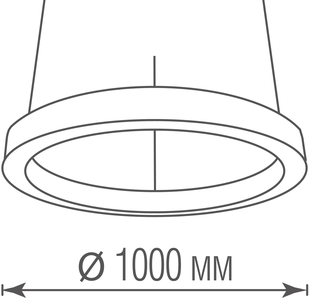 Подвесной светодиодный светильник 90Вт 3000К
