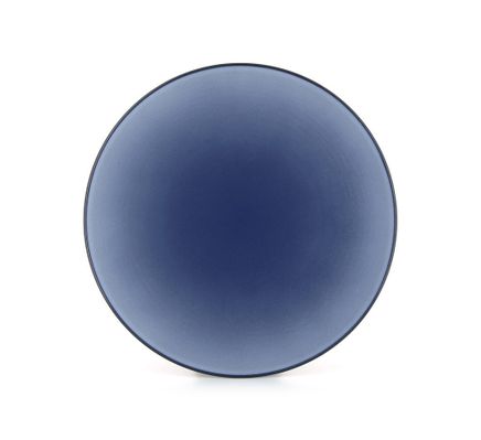Equinoxe — Фарфоровая обеденная тарелка Cirrus Blue 24 см, синяя, артикул 650432, REVOL