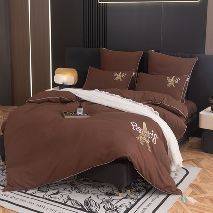 КПБ Mood of Paris на резинке MPR002, 2 спальный, 4 наволочки, простынь 160*200*35