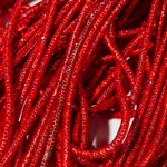 Стразовый шнур, красные кристаллы, 4мм