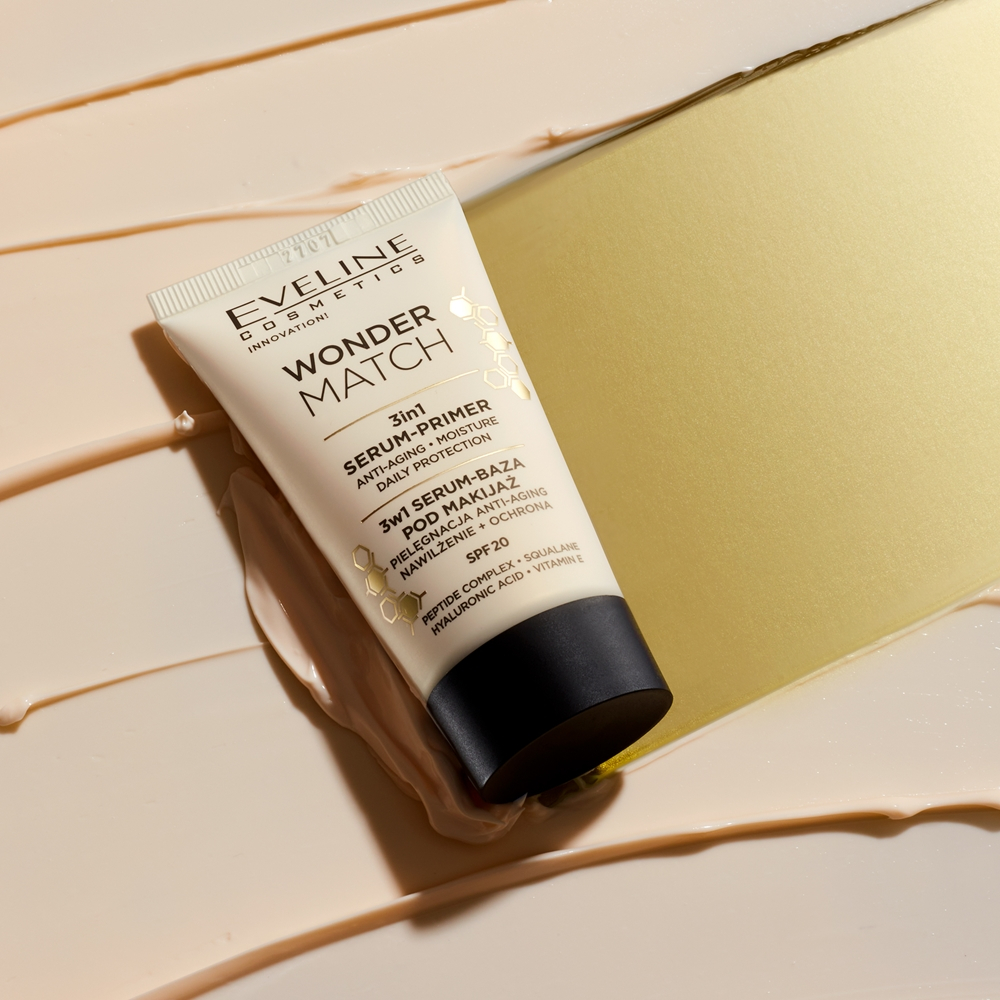Eveline Cosmetics Wonder Match - База под макияж, подклад 3 в 1 SPF20, 30 ml
