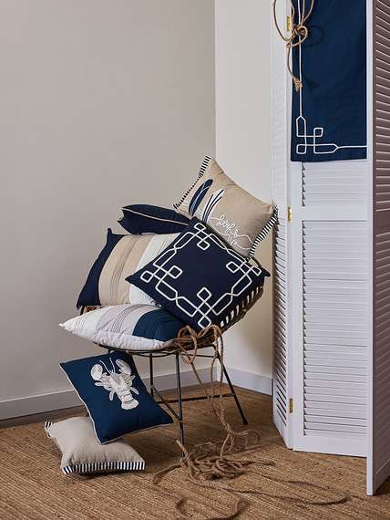 Подушка декоративная navy story из коллекции sea treasures, 45х45 см