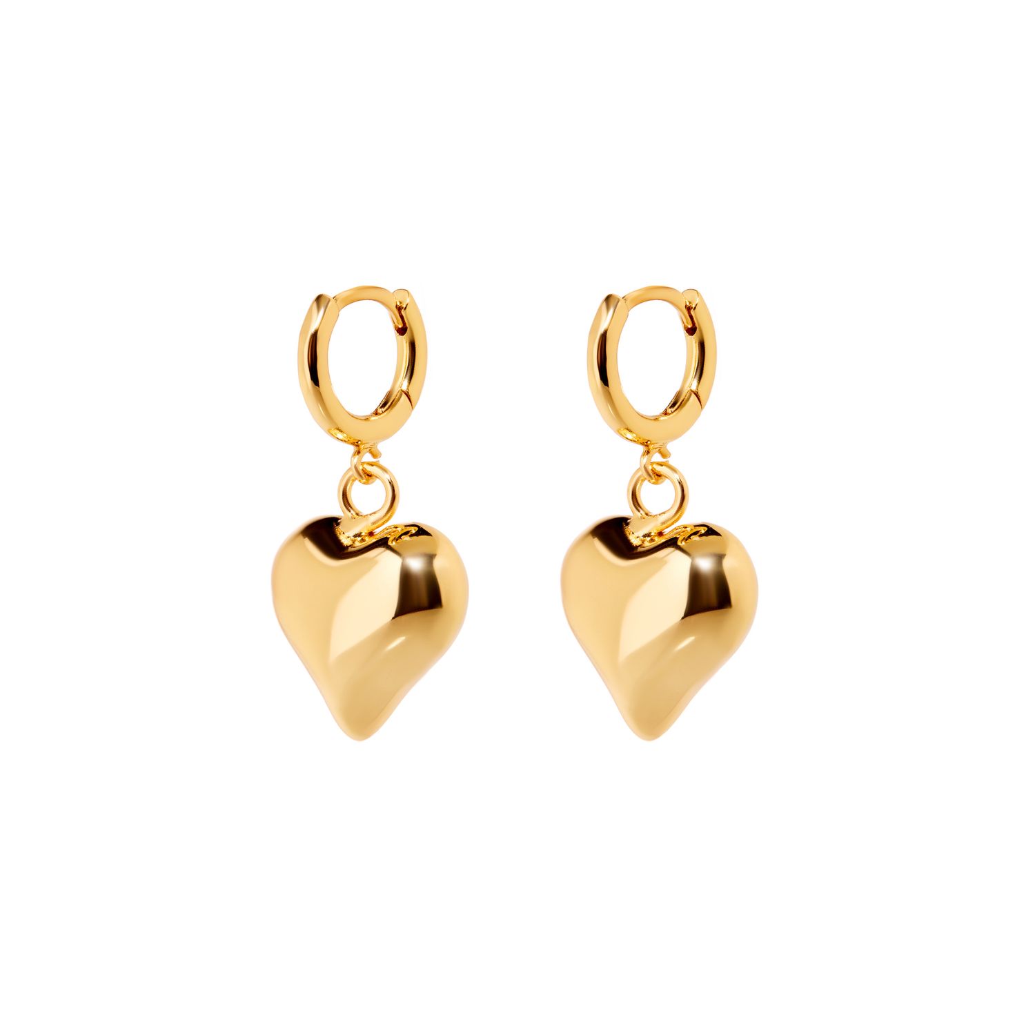 Серьги Vanilla Gold Heart Earrings