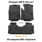 Автомобильные коврики ЭВА с бортами для Changan UNI-K (20-н.в.)