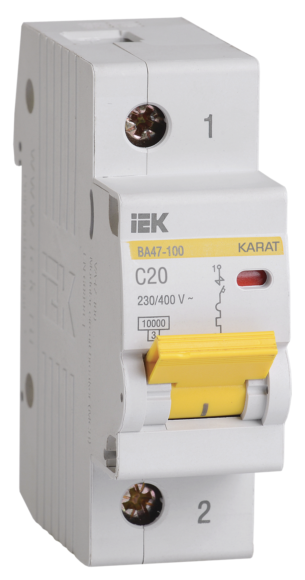 KARAT Автоматический выключатель ВА47-100 1P C 20А 10кА IEK