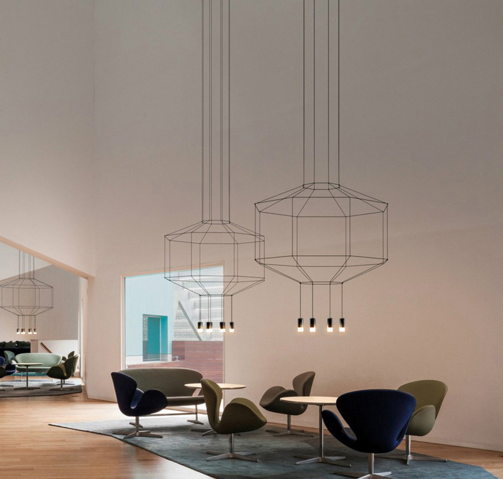 Подвесной дизайнерский светильник  Wireflow 0299 by Vibia