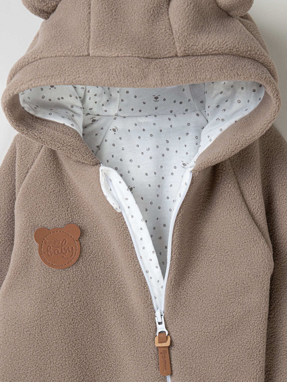 Комбинезон флисовый "Кокос" 0+