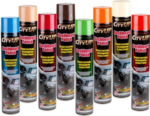 Полироль пластика 750 мл Ваниль (аэрозоль) (City UP)