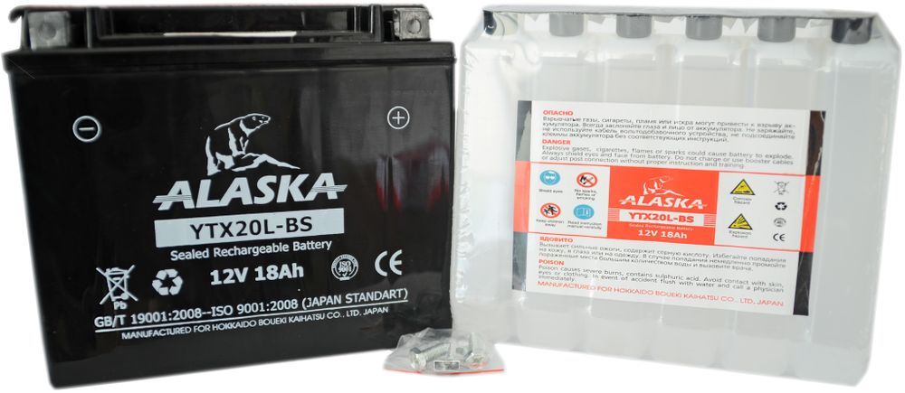 ALASKA YTX20L-BS аккумулятор