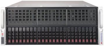 Сервер Supermicro SuperServer 4029GP-TRT3 без процессора/без ОЗУ/без накопителей/количество отсеков 2.5" hot swap: 24/4 x 500 Вт/LAN 10 Гбит/c