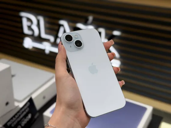 Б/У Телефон Apple IPhone 15 128Gb 85% Blue (D5932JC54C)