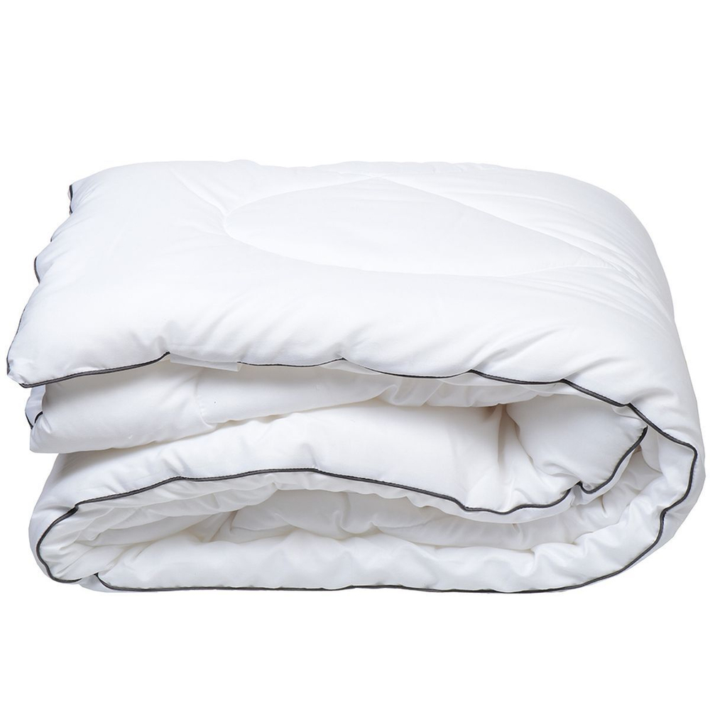 Одеяло евро, 200х220 см, Лофт, Файбер100%ПЭ, 250 г/м2, всесезон, чех 100% п/э, кант, IVVA