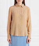 Шелковая рубашка Marella - коричневый(31110235)