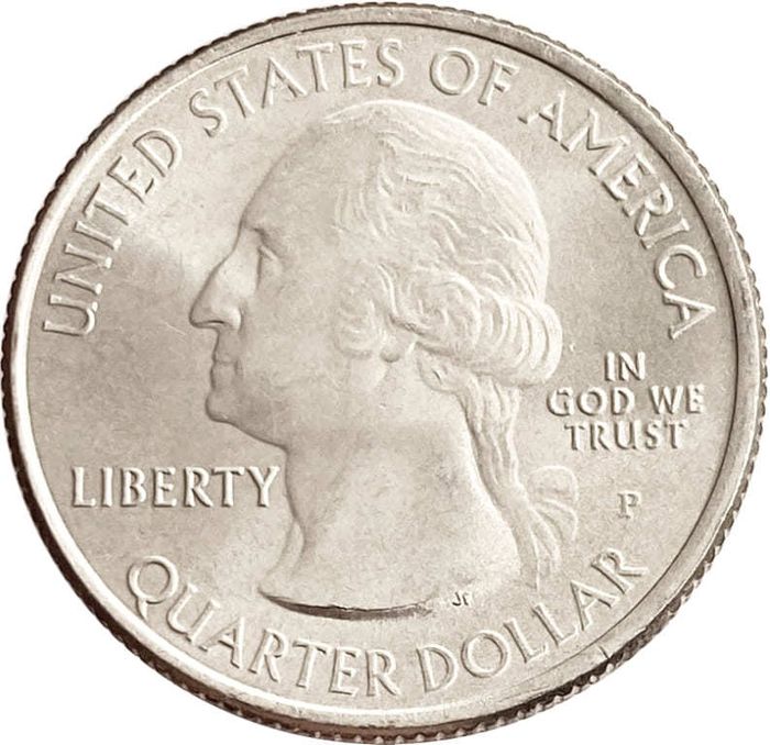25 центов (1/4 доллара, квотер) 2015 США «Национальный исторический парк Саратога» (P) (30-й парк)