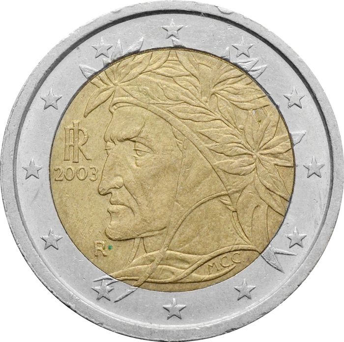 2 евро 2003 Италия