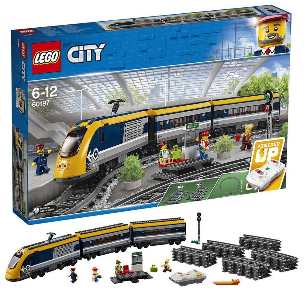 LEGO City: Пассажирский поезд 60197 — Passenger Train — Лего Сити Город