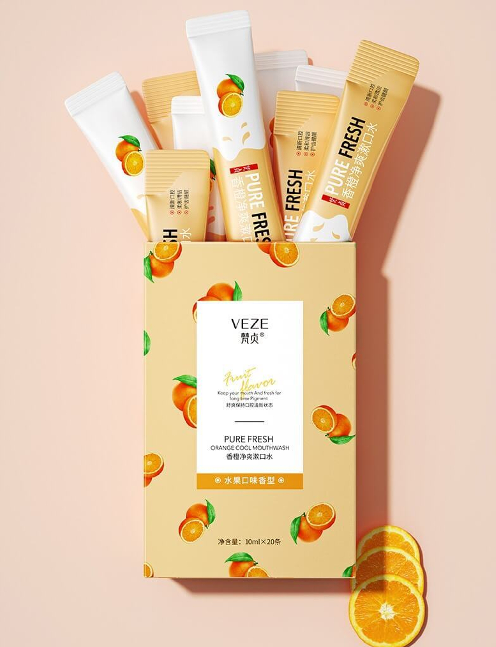 Ополаскиватель для полости рта с апельсином, 10мл