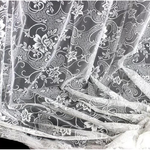 Полотно жаккардовое рис. 2-10-68,  ширина 1.8м, цвет белый, Россия.