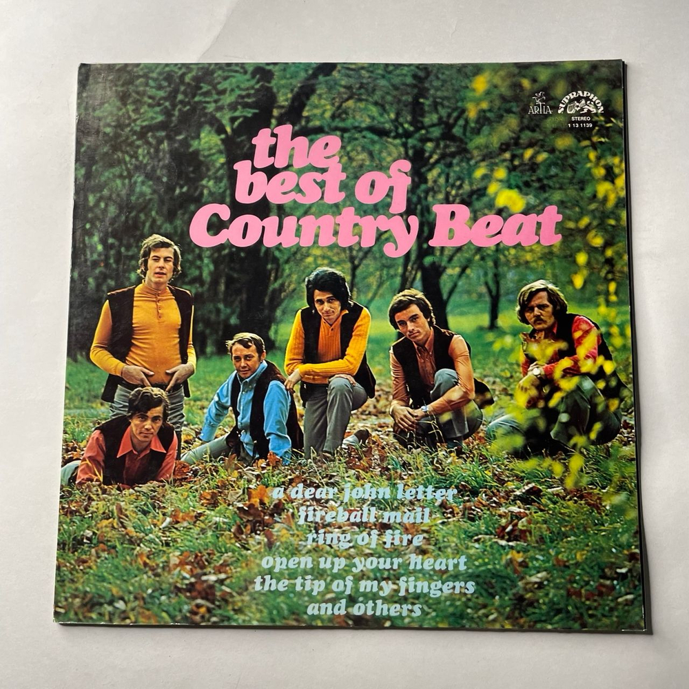 Винтажная виниловая пластинка LP Jir Brabec and His Country Beat, The Best Of Country Beat (Чехословакия 1972)