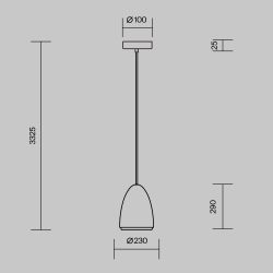 Светильник подвесной Maytoni   MOD430PL-01CM