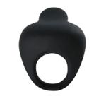 Чёрное эрекционное виброкольцо Thimble (Цвет: черный)