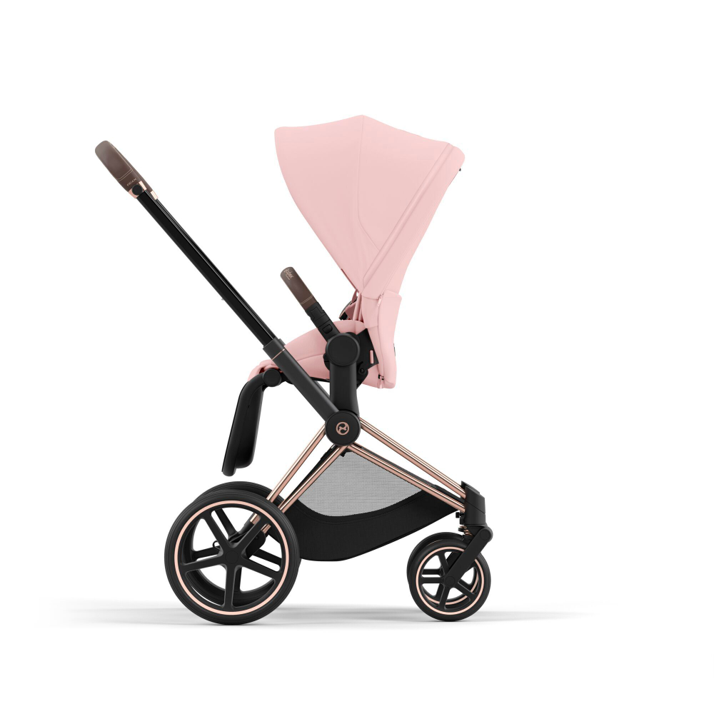 Коляска Cybex Priam IV 3 в 1 цвет Peach Pink на шасси Rosegold