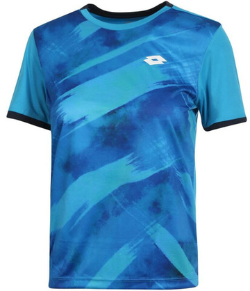 Футболка для мальчика теннисная Lotto Top Ten B III Tee PRT3 PL - небесный