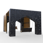 Пергола Шахерезада с резной скамейкой