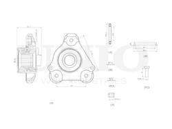 Опора амортизатора передняя правая UNIO RMP-13073