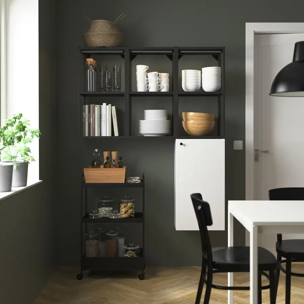 Комбинация - IKEA ENHET/ЭНХЕТ ИКЕА, 150х32х120 см, белый