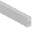 Накладной/подвесной алюминиевый профиль, 32,2х71,5х2000. Цвет: Белый матовый, RAL9003,