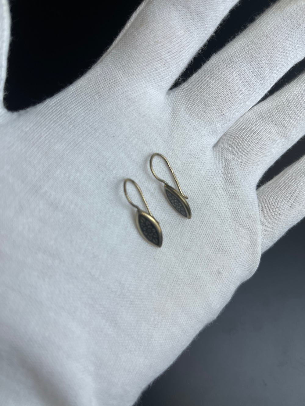 Серьги винтажные серебро 925 проба